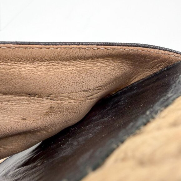 Chanel CC Flat Espadrille Mule Slide Sandals Black Leather Size 38 US 7-7.5 - Picture 15 of 15